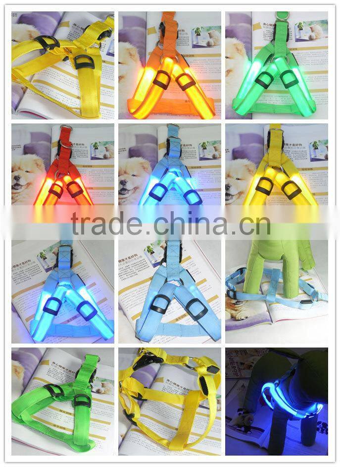 pets supplies different sizes led dog harness