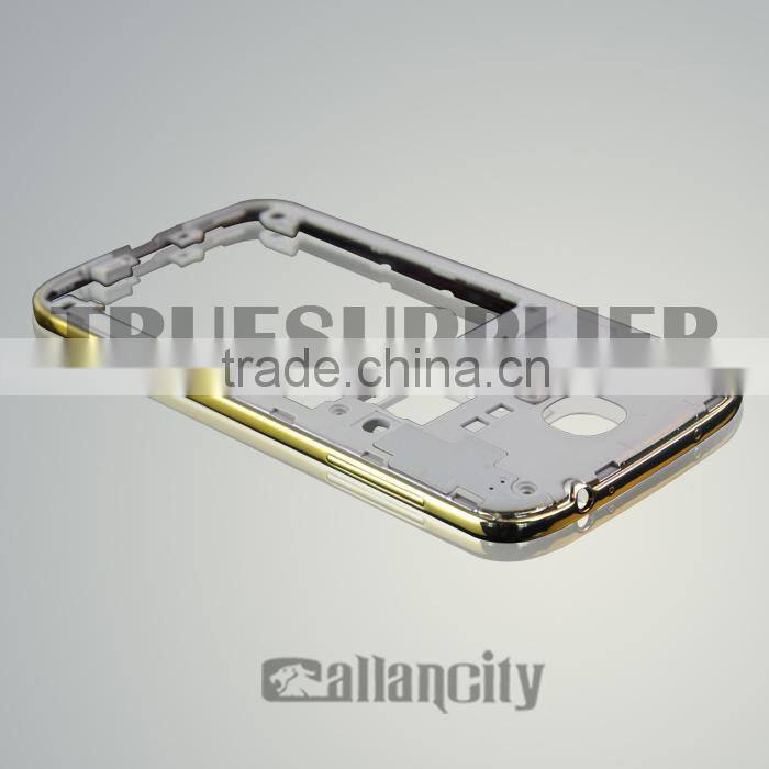 New design for Samsung gold middle plate for samsung galaxy s4 gold bezel front housing