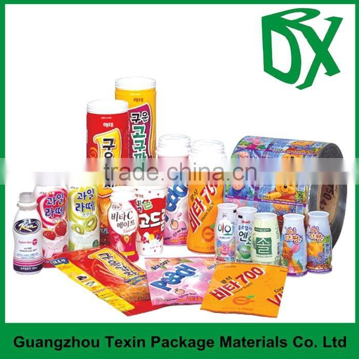 Best quality preformed roll plastic cup lidding sealing film for dairy products