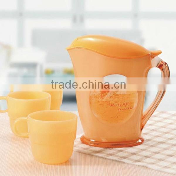2 L plastic water pitcher with cups,Plastic jug and tea kettle