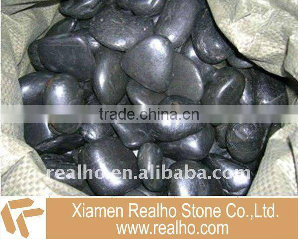 polished stone pebbles