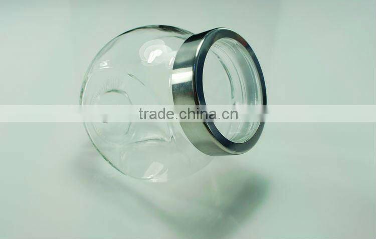 Jams, Marmalades glass packing jar with lid