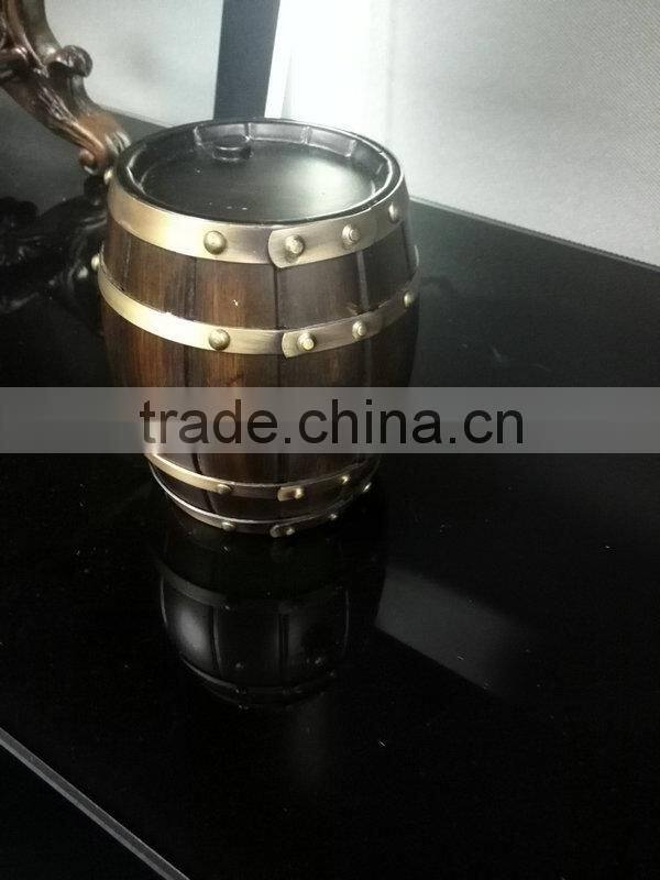 portable new style wooden barrel drinks dispenser