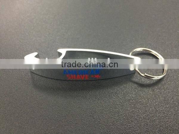 High quality blank metal keychain beer bottle opener
