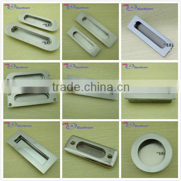 Surface mounted 304 stainless steel flush drawer pull handle