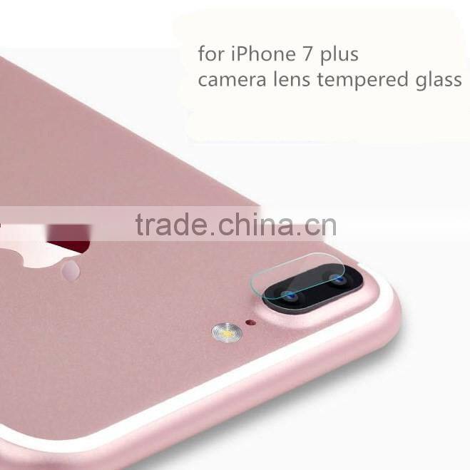 Hot selling mobile accessories for iphone 7 plus screen film camera lens tempered glass screen protector