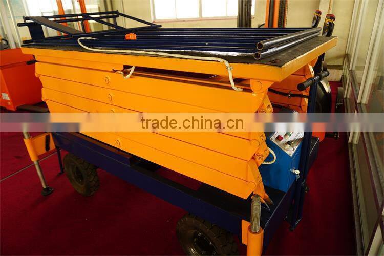 rated weight 300kg lifting height 4m hydraulic scissor lift platform