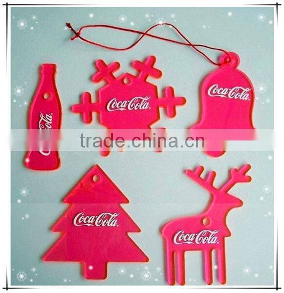 2014 hot custom acrylic christmas ornament wholesale