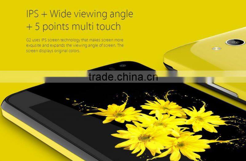 Original Elephone G2 MTK6732M Quad Core 64 Bit FDD LTE 4G WCDMA 3G Android 5.0 1GB RAM 8.0MP 4.5" 854*480 Dual SIM Wifi GPS