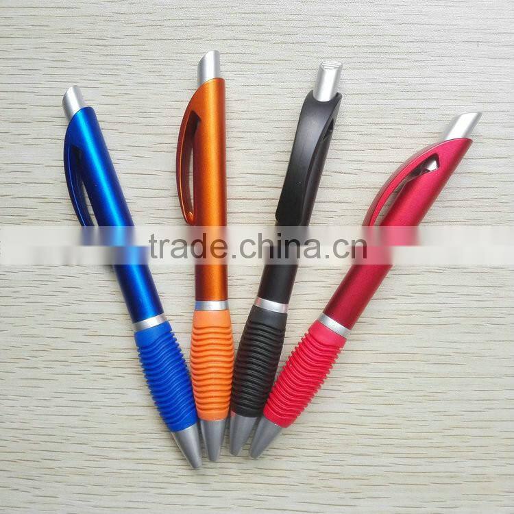 New products 2016 technology color grip stationery plastic pen