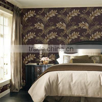 Newly designed commercial deep embossed wallpaper from china wholesale