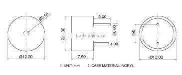 common used magnetic buzzer alarm buzzer(rohs & ce)(RHOS)