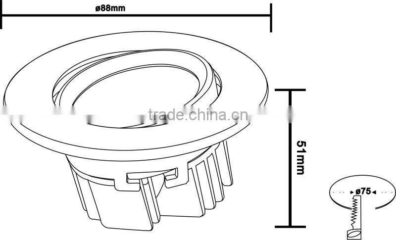 2014 new product 3w cob led ceiling light