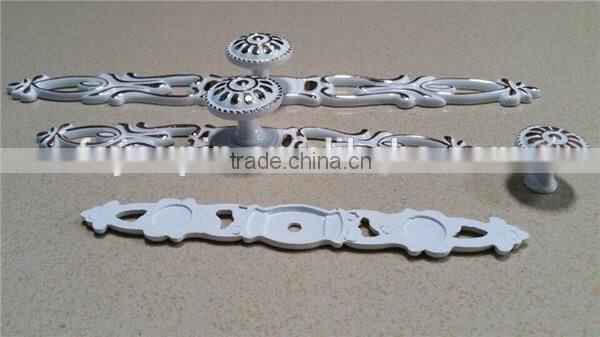 Flower Style Ivory Zinc Alloy Cabinet Knob for Drawer/Dresser/Closet