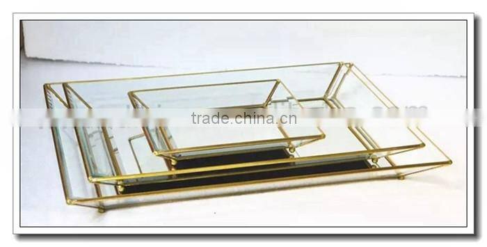 @~@ silver bronze black Dish, home party wedding office accessory, bridesmaid gift, gold brass and glass jewelry display tray