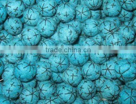 Felt Ball with Glass beads decorations