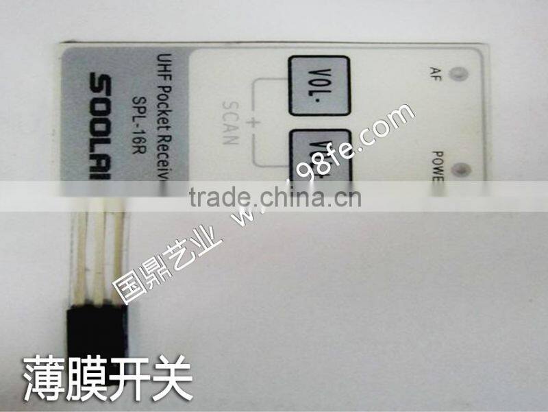 Printed Tactile Membrane Switch Keypad With Flexible Circuit