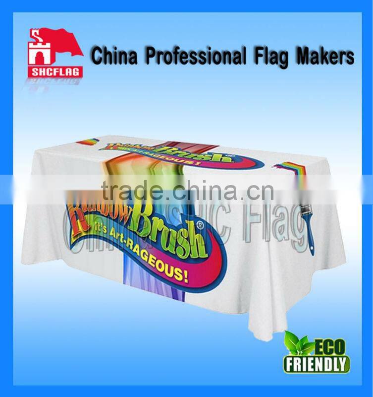 Custom Design Dye Sub Printed Table Throw Round Table Cloth Round Tablecloth