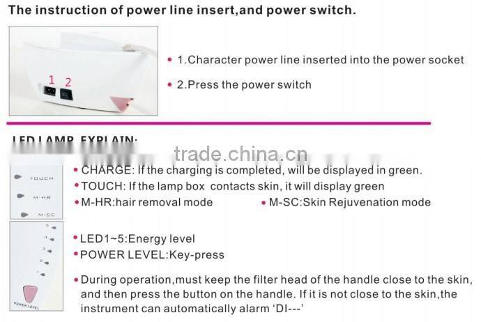 2013 New design ipl hair removal Machine Guangzhou