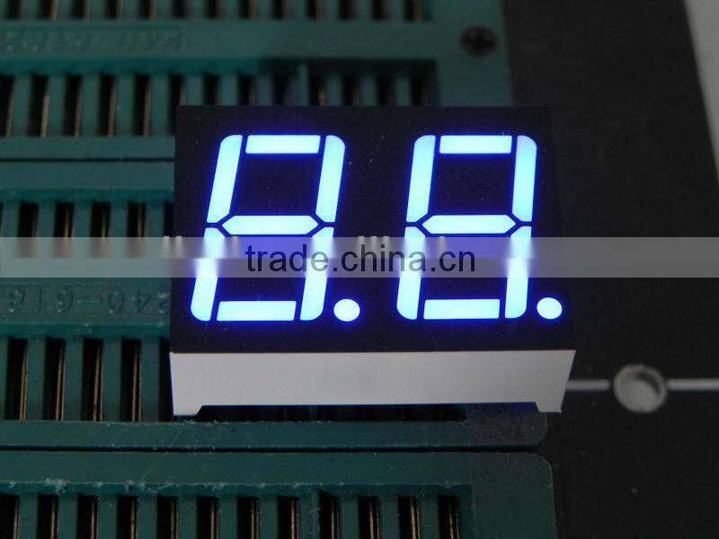 0.56 inch blue 2 digit 7 segment LED display