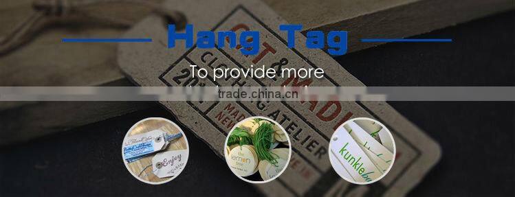 Custom Embossed Garment Plastic Seal tag Name Tags String