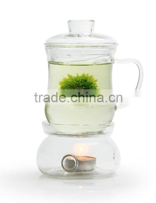 Glass Teapot with Candle Heater