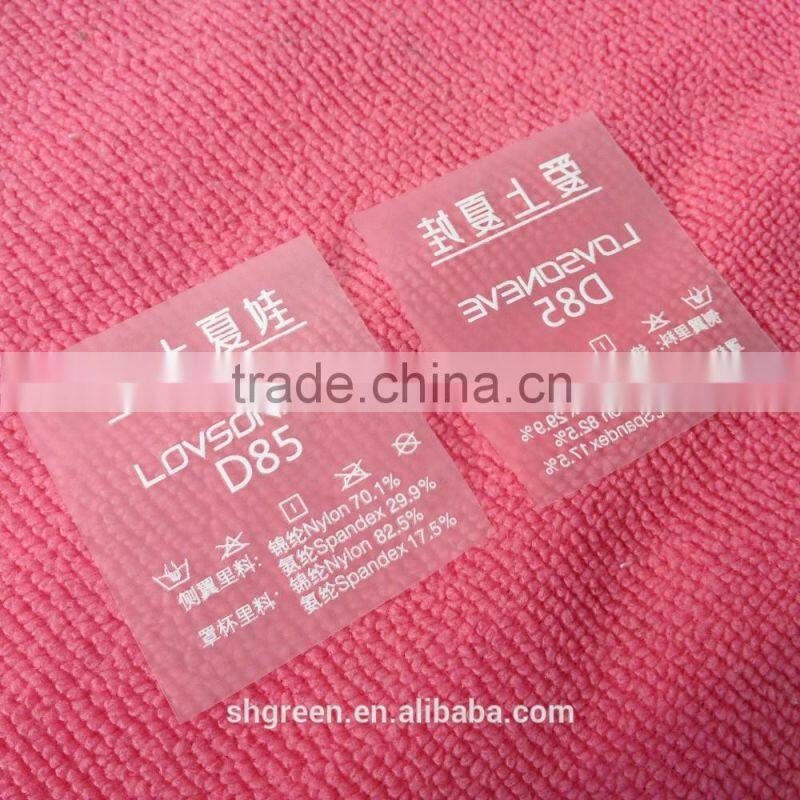 Cheap price apparel heat transfer printing label