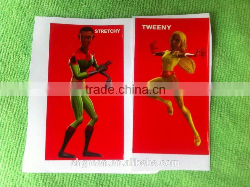 Beatiful girl eco-friendly vinyl sticker for food