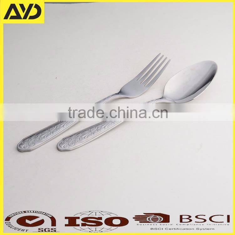 Stainless Steel Western Style Cutlery Knife Fork Spoon Teaspoon