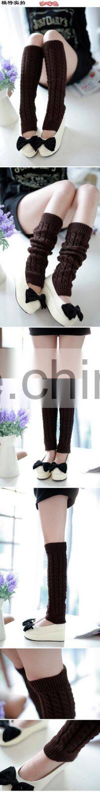 Women boot socks beautiful acrylic leg warmer knit ladies leg warmer boot topper