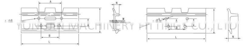 D65/D60/D6H bulldozer track shoe link assembly