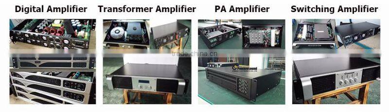 LCD-2300 powavesound speaker amplifier LCD series 300w digital amplifier lcd screen monitor in side