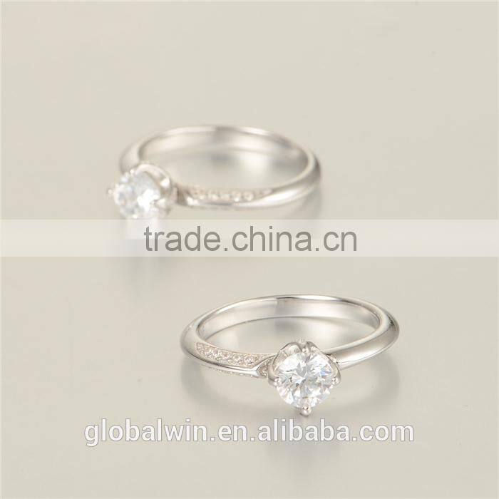 925 Latest Simple Design Ladies Coustume Jewelry Italian Silver Rings
