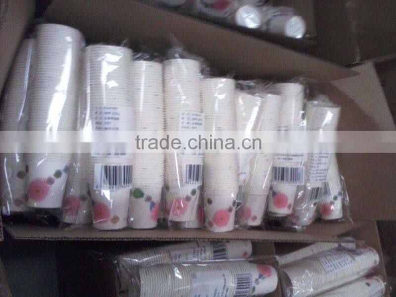 6 oz printed single wall disposable paper cup with logo print