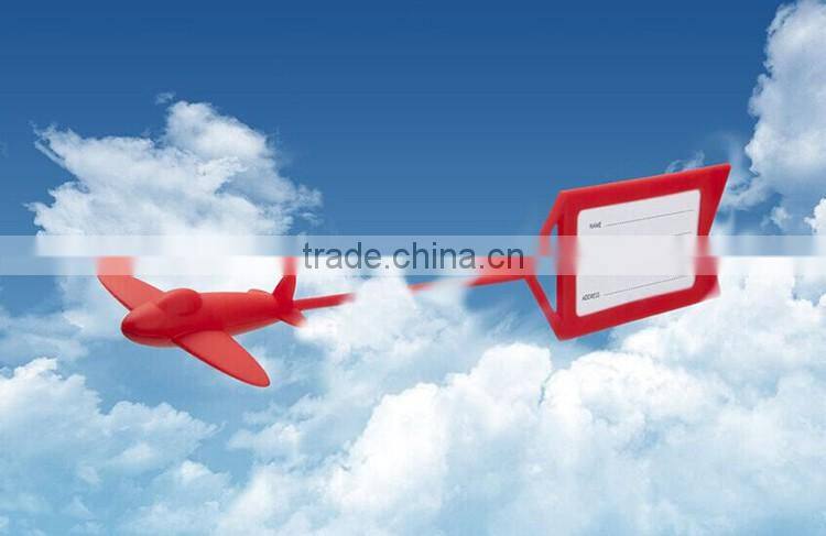 Creative Gift Plane Shaped Silicone Baggage Tag