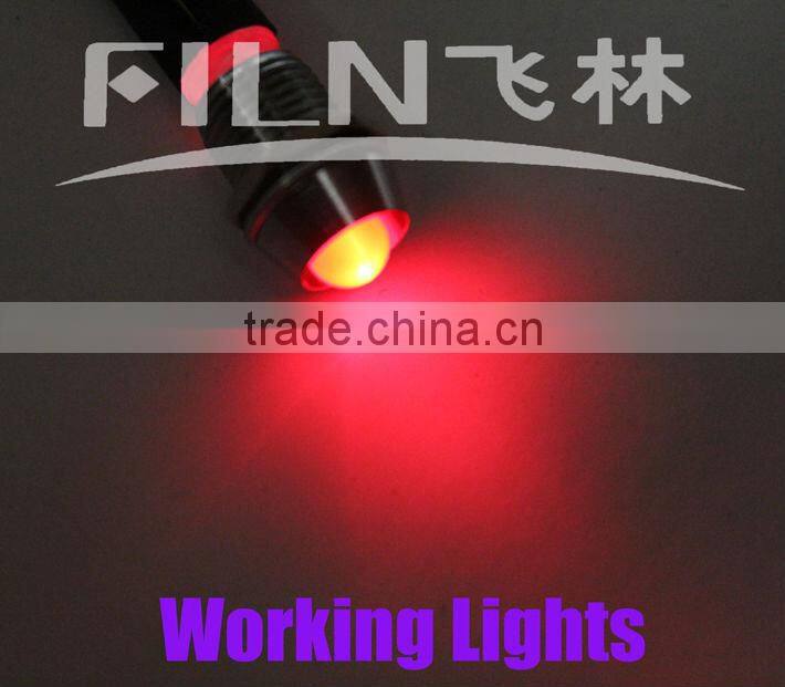 FILN 12 volt Red 8mm mounting diameter metal pilot lamp 100pcs oer bag