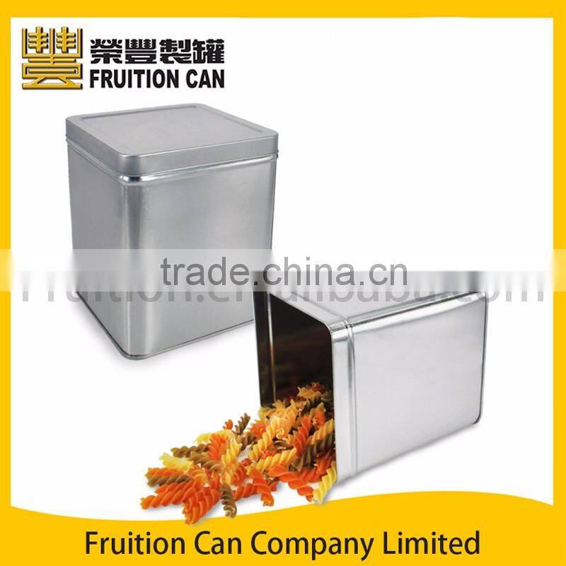 Tall Square Tin with slip cover lid