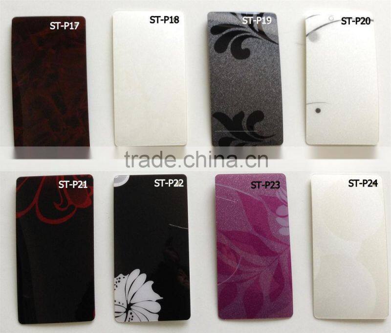 Mirror -Effect 1mm acrylic sheet faced mdf /plywood for furniture or cabinet