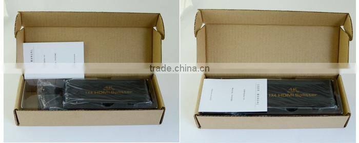 Support 4K 3D 1080P ULTRA HD 1 in 4 out splitter h dmi 1x4