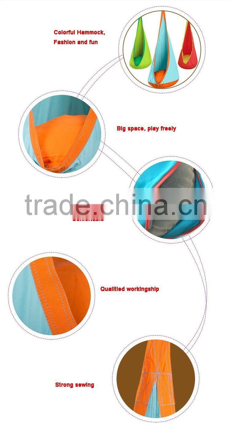 CE Safety Certificate Indoor and Outdoor Hanging Toy Kids Hammock Swing Chairs