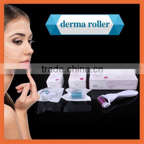 acupuncture simulator remove pimple marks DRS derma roller with changeable head