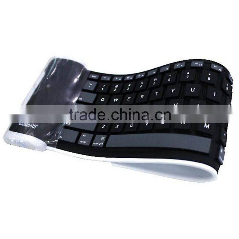 Silicone Rubber Waterproof Flexible Foldable Keyboard For PC IOS iPad Android teclado inalambrico tastiera