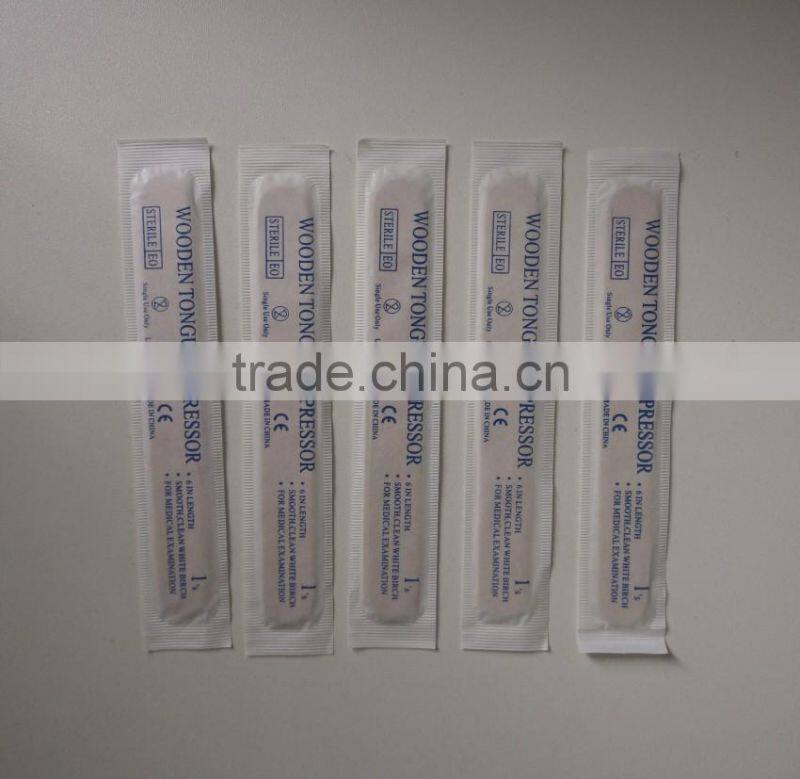 Dipsosable Wooden Spatula for Medical Oral Examination