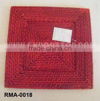 Newest design handmade set of 2 rattan mat (july@etopvietnam.com)