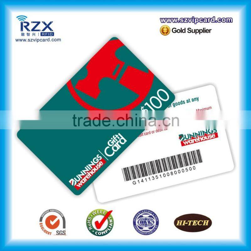 PETG enviroment friendly material salon membership loyalty mobile visiting card