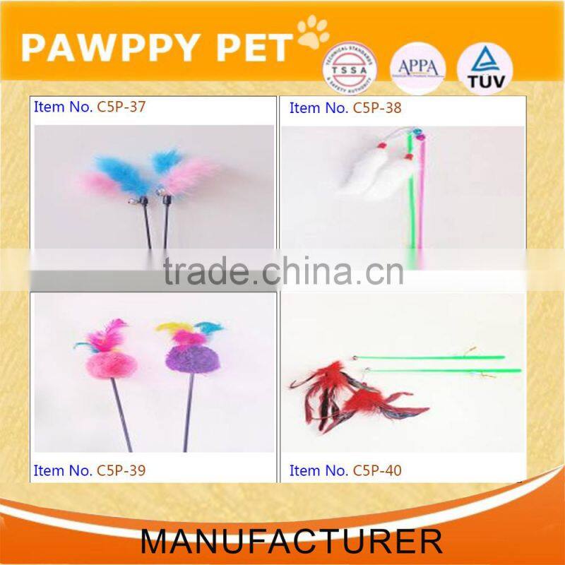 mouse sound interactive lifelike mice shape cat toy with fur and feather