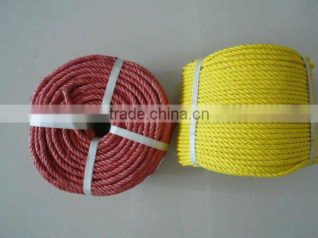 PP splitfilm twist rope,3 strand twist rope