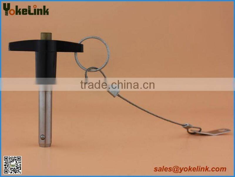 T type quick release pin with lanyard