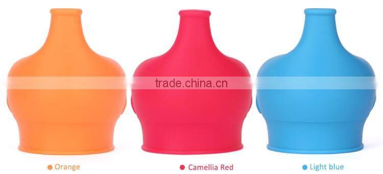 Kid product colorful leakproof food grade silicone sippy cup lid