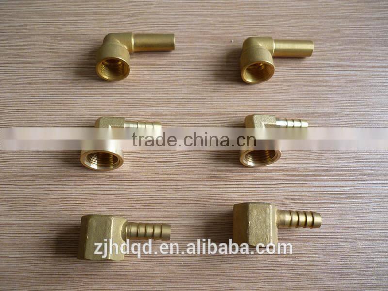 1/8''-1/2''x6/8/10/12 CNC brass female garden hose barb elbow pipe fitting